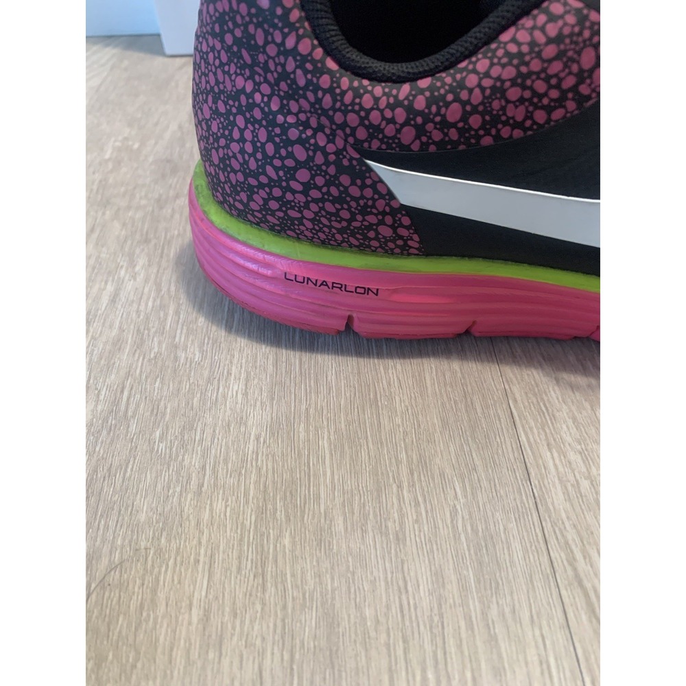 ( 1 ) Lunar safari Nike womens shoes tenis size 6.5 pink and black - Picture 6 of 8